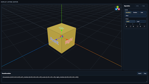 Display Affine Editor